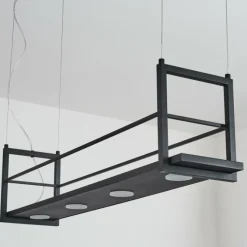 hofstein Suspension Quirihue LED Noir, Blanc, 6 lumières