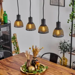 Style Boho-Chic-hofstein Suspension Racolo Écru, 4 lumières