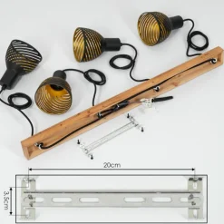 Style Boho-Chic-hofstein Suspension Racolo Écru, 4 lumières