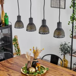 Style Boho-Chic-hofstein Suspension Racolo Écru, 4 lumières