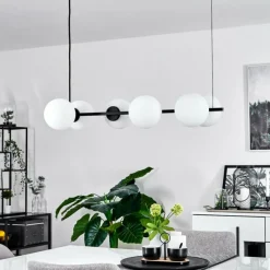 hofstein Suspension Rascoupet Noir, 6 lumières