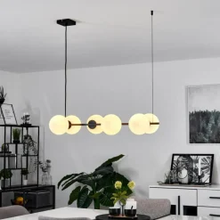 hofstein Suspension Rascoupet Noir, 6 lumières