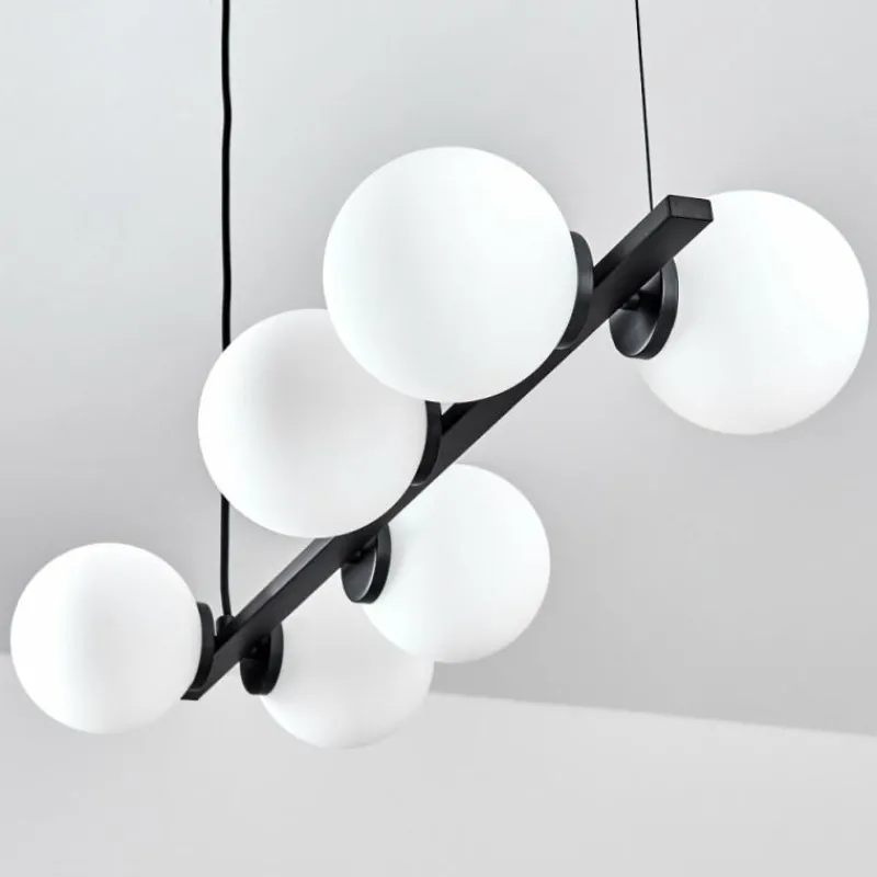 hofstein Suspension Rascoupet Noir, 6 lumières