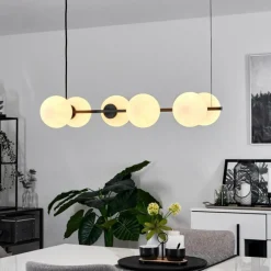 hofstein Suspension Rascoupet Noir, 6 lumières