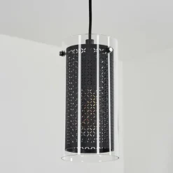 hofstein Suspension Rasperden Noir, 1 lumière