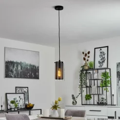 hofstein Suspension Rasperden Noir, 1 lumière