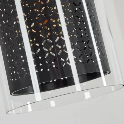 hofstein Suspension Rasperden Noir, 3 lumières