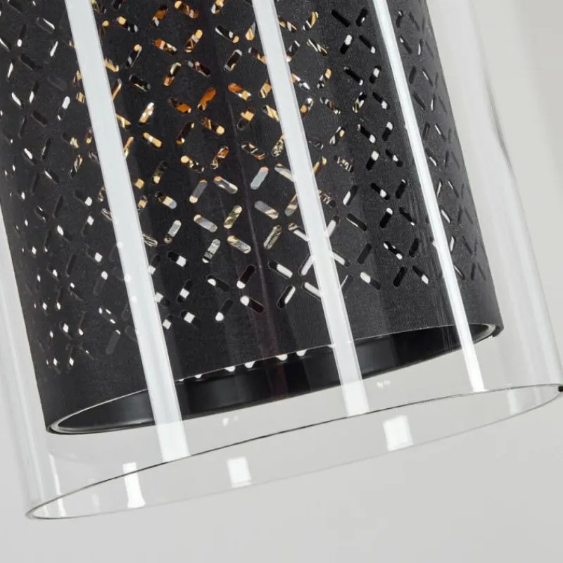 hofstein Suspension Rasperden Noir, 3 lumières