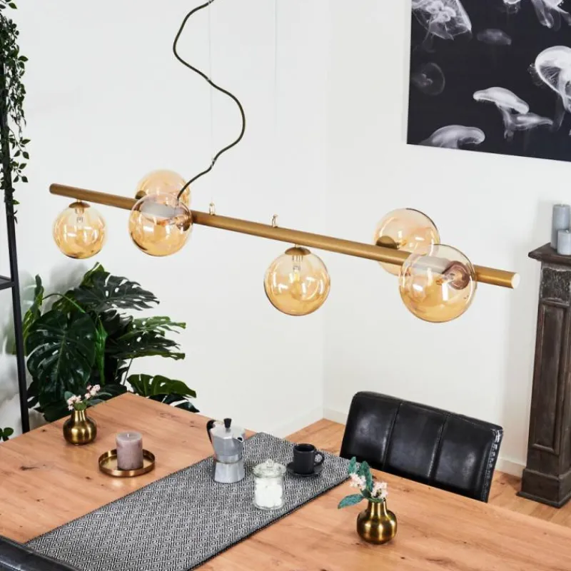 hofstein Suspension Remaisnil Laiton, 6 lumières