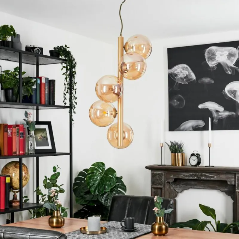 hofstein Suspension Remaisnil Or, 5 lumières