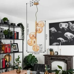 hofstein Suspension Remaisnil Or, 5 lumières