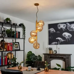 hofstein Suspension Remaisnil Or, 5 lumières