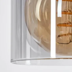 Luminaires Scandinaves-hofstein Suspension Roxa Bois clair, Noir, 4 lumières