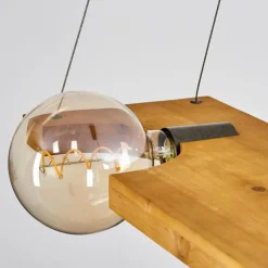 Lampes Industrielles-hofstein Suspension Santorum Argent Oxydé, Écru, 4 lumières