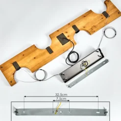 Lampes Industrielles-hofstein Suspension Santorum Argent Oxydé, Écru, 4 lumières