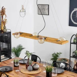 Lampes Industrielles-hofstein Suspension Santorum Argent Oxydé, Écru, 4 lumières