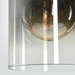 Suspension Verre Fumé-hofstein Suspension Sarniguet Noir, 1 lumière