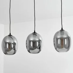 Suspension Verre Fumé-hofstein Suspension Sarniguet Noir, 1 lumière