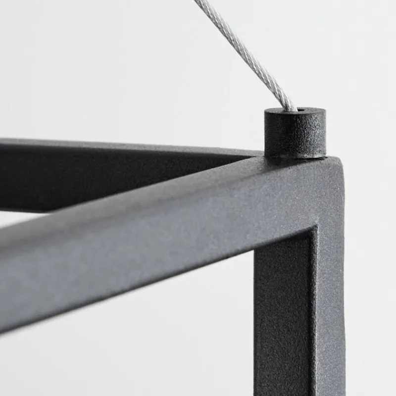 hofstein Suspension Sarniguet Noir, 4 lumières