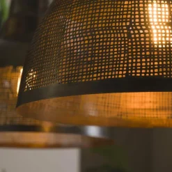 Lampes Industrielles-hofstein Suspension Screen Ancien, Bronze, 2 lumières