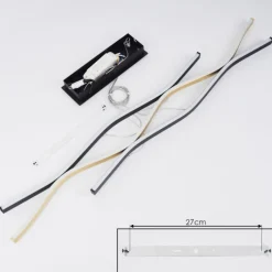 Lampes Dorées-hofstein Suspension Serlande Or, Noir, 1 lumière