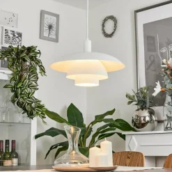 Luminaires Scandinaves-hofstein Suspension Sundet Blanc, 1 lumière
