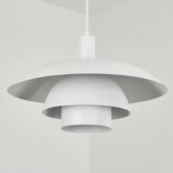 Luminaires Scandinaves-hofstein Suspension Sundet Blanc, 1 lumière