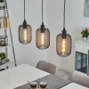 Style Boho-Chic-hofstein Suspension Tambo Noir, 3 lumières
