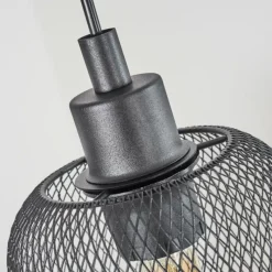 Style Boho-Chic-hofstein Suspension Tambo Noir, 3 lumières