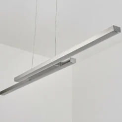 hofstein Suspension Tamizat LED Nickel mat, 2 lumières, Changeur de couleurs