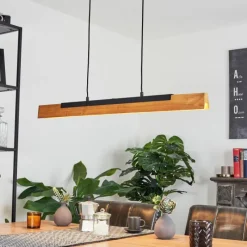 Luminaires Scandinaves-hofstein Suspension Teira LED Écru, Noir, 1 lumière