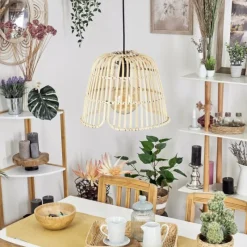 Luminaires Scandinaves-hofstein Suspension Tresminas Noir, 1 lumière