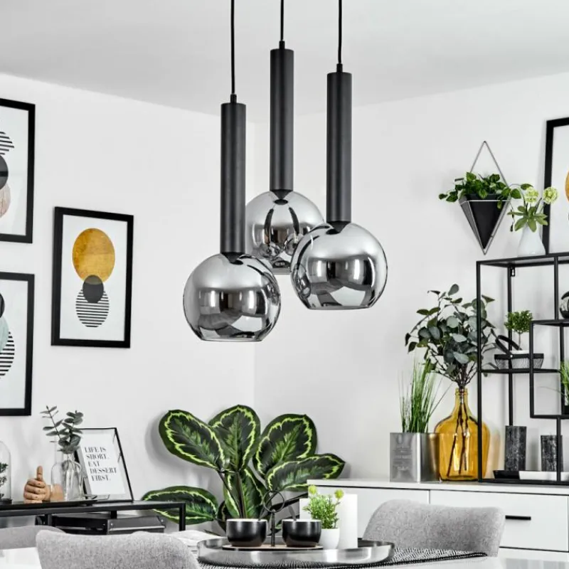 hofstein Suspension Trezeste Noir, 3 lumières