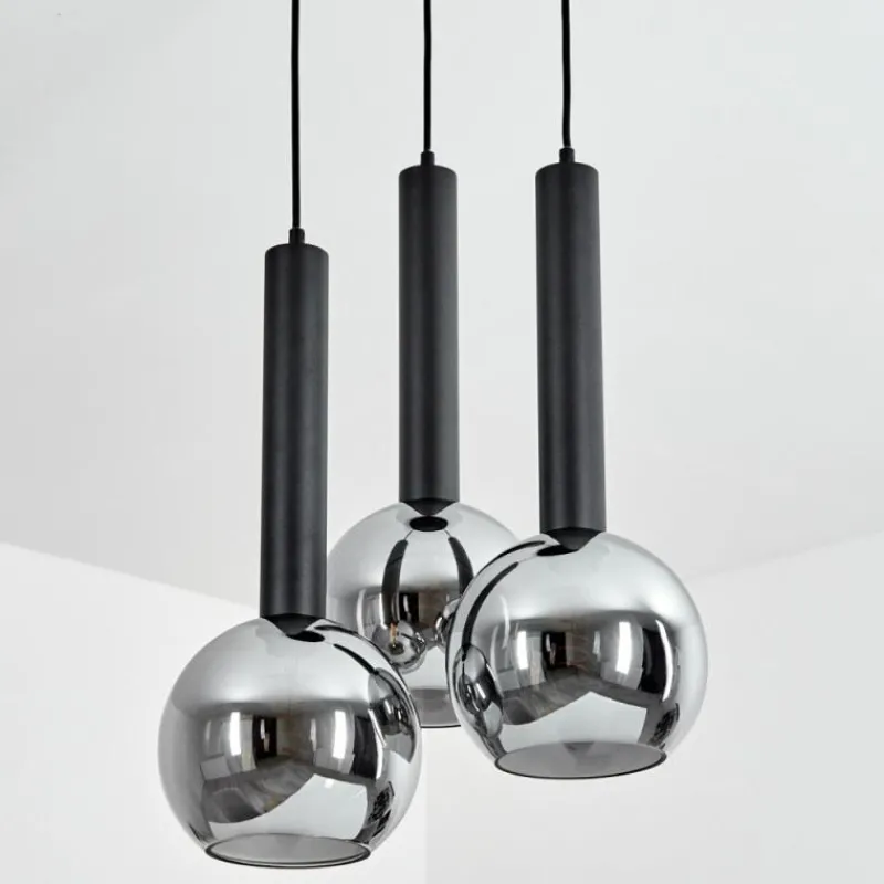 hofstein Suspension Trezeste Noir, 3 lumières