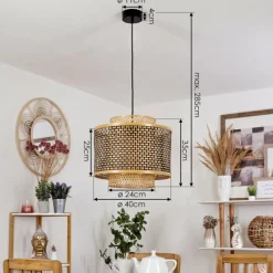 Luminaires Orientaux-hofstein Suspension Tunga Noir, 1 lumière