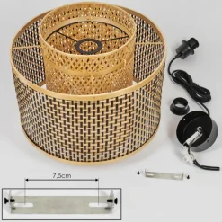 Luminaires Orientaux-hofstein Suspension Tunga Noir, 1 lumière