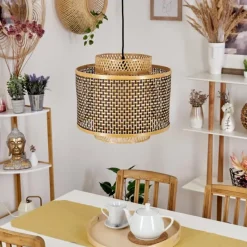 Luminaires Orientaux-hofstein Suspension Tunga Noir, 1 lumière