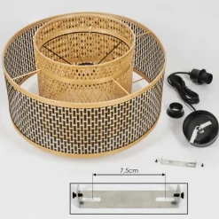 Luminaires Orientaux-hofstein Suspension Tunga Noir, 1 lumière