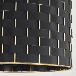 Lampes En Tissu-hofstein Suspension Ubac Noir, 1 lumière