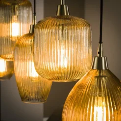 hofstein Suspension Vasco Noir, 5 lumières