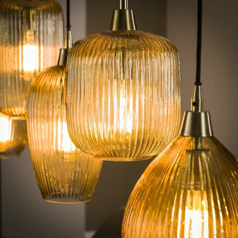 hofstein Suspension Vasco Noir, 5 lumières