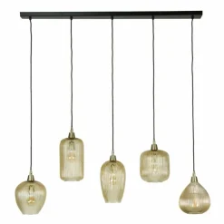 hofstein Suspension Vasco Noir, 5 lumières