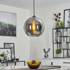 Suspension Verre Fumé-hofstein Suspension Veikkaala Noir, 1 lumière