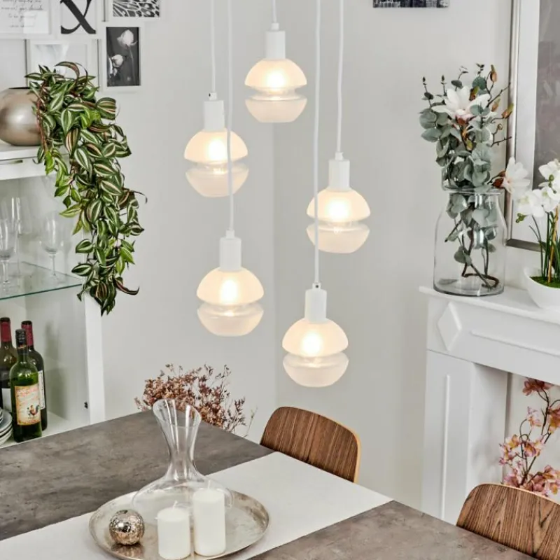 hofstein Suspension Ventosa Blanc, 5 lumières