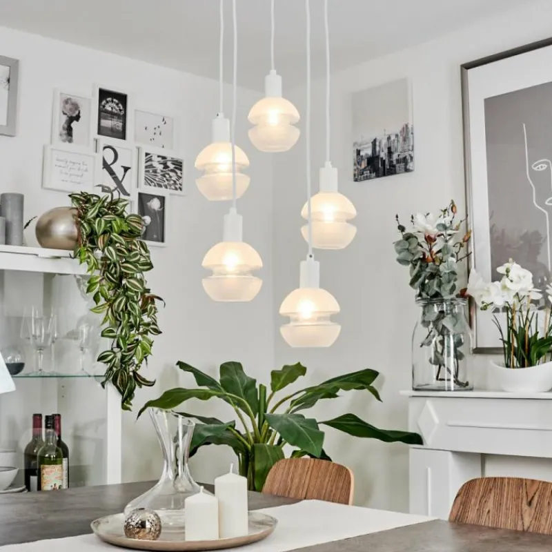 hofstein Suspension Ventosa Blanc, 5 lumières