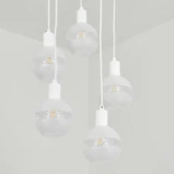 hofstein Suspension Ventosa Blanc, 5 lumières