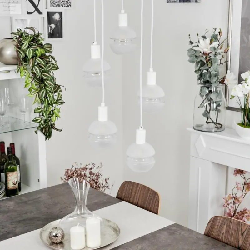 hofstein Suspension Ventosa Blanc, 5 lumières