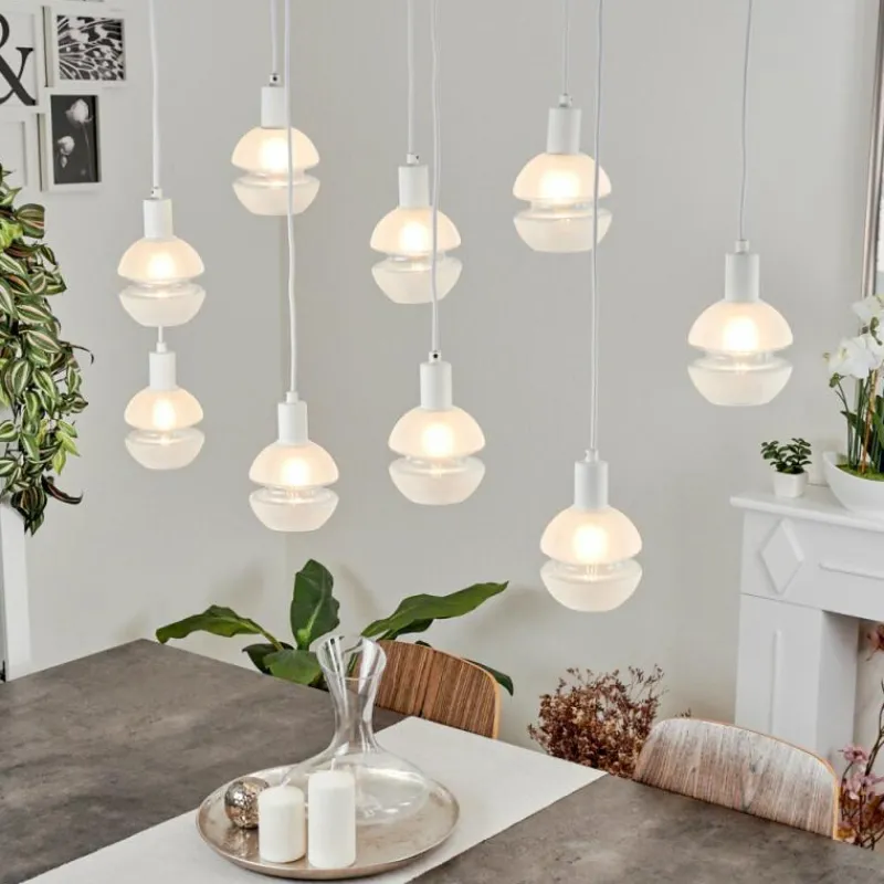 hofstein Suspension Ventosa Blanc, 9 lumières
