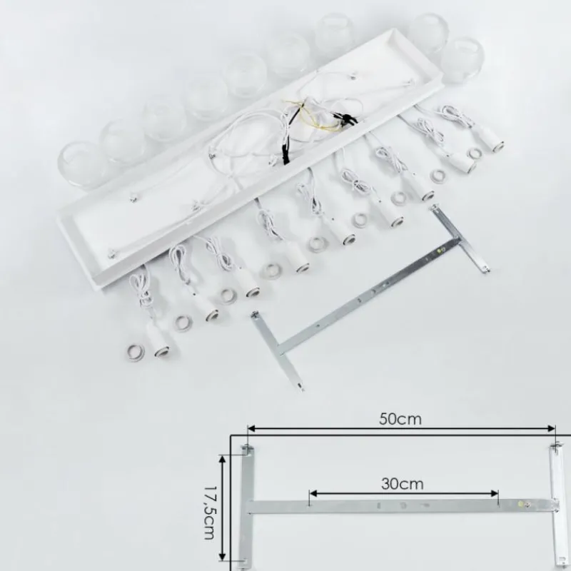 hofstein Suspension Ventosa Blanc, 9 lumières