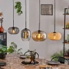 hofstein Suspension - Verre 25 cm, 20cm Ripoll Ambre, Clair, Écru, Fumé, Noir, 4 lumières